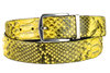 Mayura Belt 810P Yellow Python 3.5cm Wide Removable Buckle