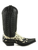 Mayura-Boots-1935-C-MEX-Black-With-Naturel-Python-Gentlemen-Pointed-Cowboy-Boots