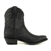 Mayura-Boots-2374-Zwart-Lavado-Dames-Cowboy-fashion-Enkellaars-Spitse-Neus-Western-Hak
