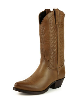 Mayura Boots Arpia 2534 Hazelnut Brown/ Ladies Western Boots Ornamental Stitching Pointed Nose Sloping Heel Smooth Leather