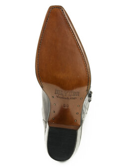 Mayura Boots Virgi 2536 Zwart/ Dames Western Laarzen Sierstiksel Spitse Neus Rechte Schacht Hoge Hak Glad Leer Zool
