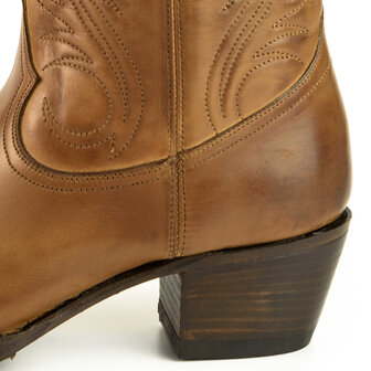 Mayura Boots Virgi 2536 Hazelnut/ Ladies Western Boots Ornamental Stitching Pointed Nose Straight Shaft High Heel Smooth Leather