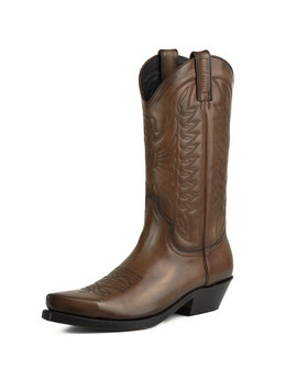 Mayura Boots 1920 Chesnut/ Pointed Cowboy Western Line Dance Ladies Men Boots Slanted Heel Genuine Leather