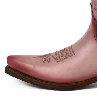 Mayura Boots 1920 Pink/ Pointed Cowboy Western Line Dance Ladies Men Boots Slanted Heel Genuine Leather