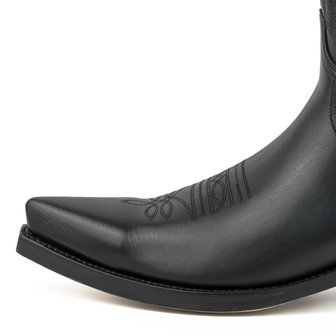Mayura Boots 1920 Zwart/ Spitse Cowboy Western Line Dance Dames Heren Laarzen Schuine Hak Echt Leer Neus