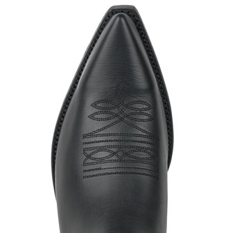 Mayura Boots 1920 Black/ Pointed Cowboy Western Line Dance Ladies Men Boots Slanted Heel Genuine Leather