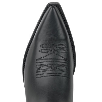Mayura Boots 1920 Zwart/ Spitse Cowboy Western Line Dance Dames Heren Laarzen Schuine Hak Echt Leer Spitse Neus