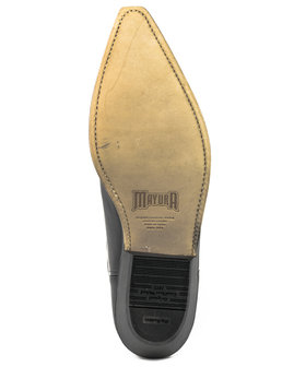 Mayura Boots 1920 Zwart/ Spitse Cowboy Western Line Dance Dames Heren Laarzen Schuine Hak Echt Leer Zool