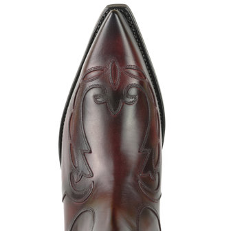 Mayura Boots Austin 1931 Bordeaux/ Pointed Western Men Ankle Boot Slanted Heel Elastic Closure Vintage Look