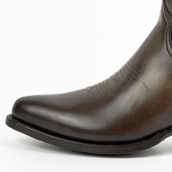 Mayura Boots 2374 Vintage Dark Brown/ Women Cowboy Fashion Ankle Boot Pointed Toe Western Heel Genuine Leather