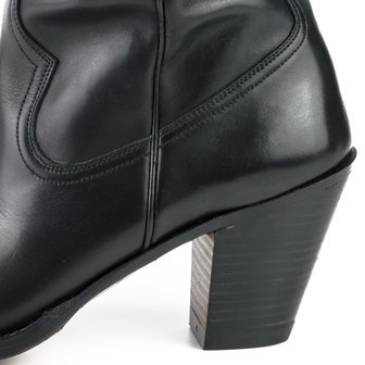 Mayura Boots 1952 Zwart/ Western Fashion Dames Spitse Cowboylaarzen Hoge Hak Gezakte Schacht Soepel Leer Hoge Hak
