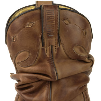 Mayura Boots 1952 Brown/ Western Fashion Ladies Pointed Cowboy Boots High Heeled Slumped Shaft Smooth Leather Shaft