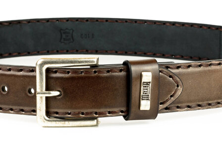 Mayura Belt 925 Brown Cowboy Western 4 cm Wide Jeans Belt Changeable Buckle Smooth Leather