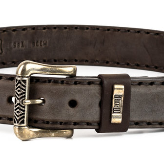 Mayura Belt 338 Chesnut Cowboy Western Concho Braid 4cm Wide Removable Buckle