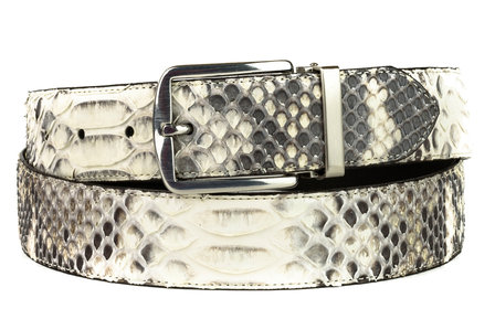 Mayura Belt 810P Natural White Python 3.5cm Wide Removable Buckle