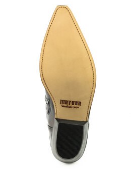 Mayura Boots 1935P Brown/ Black Phyton- Pointed Cowboy Western Boots Slanted Heel Straight Shaft Pull Loops Goodyear Welted