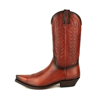 Mayura Boots 1920 Cognac/ Pointed Cowboy Western Line Dance Ladies Men Boots Slanted Heel Genuine Leather