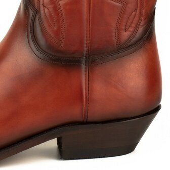 Mayura Boots 1920 Cognac/ Pointed Cowboy Western Line Dance Ladies Men Boots Slanted Heel Genuine Leather