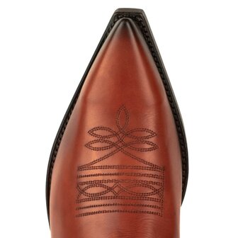 Mayura Boots 1920 Cognac/ Pointed Cowboy Western Line Dance Ladies Men Boots Slanted Heel Genuine Leather