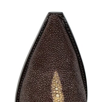Sendra Boots Texas Mantaraya Chocolate Cuervo Brown Mens Pointed Exotic Cowboy Boots Cuban Heel Leather sole