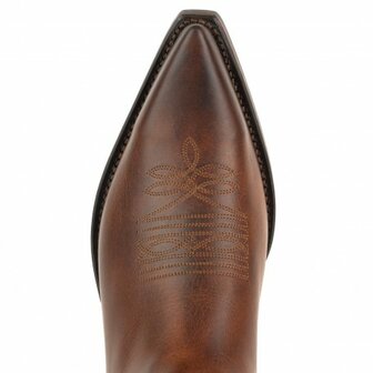 Mayura Boots 1920 Brown Pointed Cowboy Western Line Dance Ladies Men Boots Slanted Heel Genuine Leather