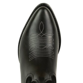 Mayura Boots WINGS 2666 Black Women's Western Boots Ornamental Stitching Pointed Nose Sloping Heel Smooth And Suede Leat