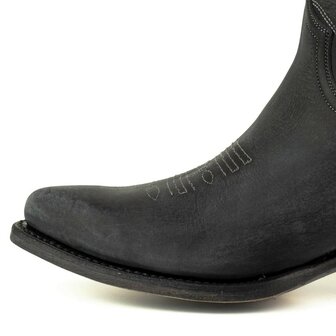 Mayura-Boots-2374-Zwart-Lavado-Dames-Cowboy-fashion-Enkellaars-Spitse-Neus-Western-Hak-Neus