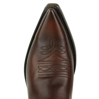 Mayura Boots 1920 Black/ Cognac Pointed Cowboy Western Line Dance Ladies Men Boots Slanted Heel Genuine Leather Above