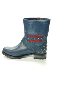 Attent huis geweld Sendra 10796 blue with star and studss - intoboots.com