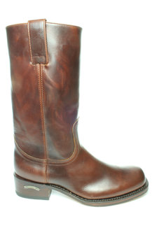 Sendra Boots 3162 Seahorse 84 Brown Basic Western Mens Boot Round Toe Straight Heel Straight Shank Pull Loops