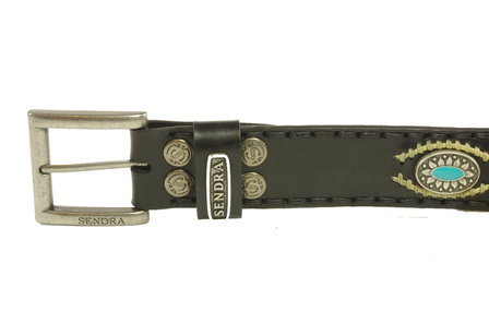 Sendra  buckle riem 7605 zwart