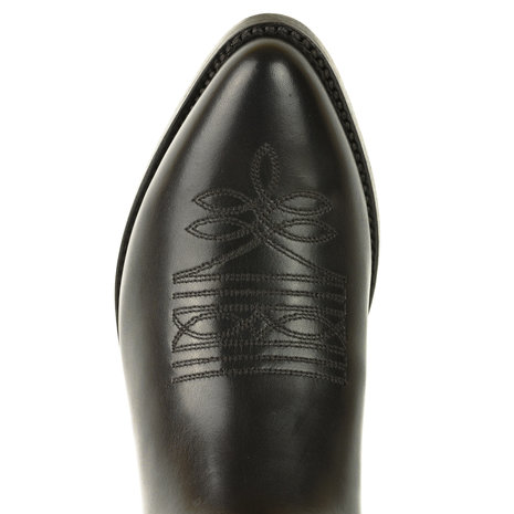 Mayura Boots Arpia 2534 Black/ Ladies Western Boots Ornamental Stitching Pointed Nose Sloping Heel Smooth Leather Above