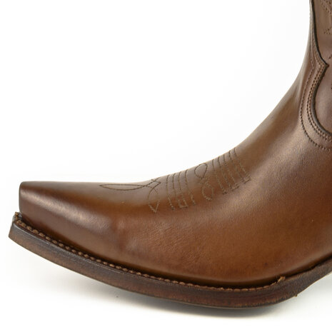 Mayura Boots Virgi 2536 Chestnut/ Ladies Western Boots Ornamental Stitching Pointed Snip Toe Nose Straight Shaft High Heel Smoo