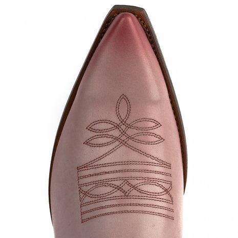 Mayura Boots 1920 Pink/ Pointed Cowboy Western Line Dance Ladies Men Boots Slanted Heel Genuine Leather