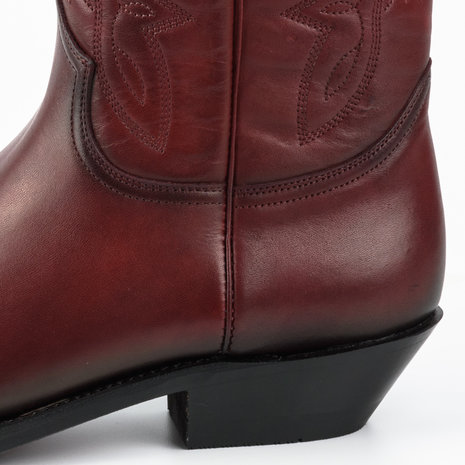 Mayura Boots 1920 Bordeaux/ Pointed Cowboy Western Line Dance Ladies Men Boots Slanted Heel Genuine Leather