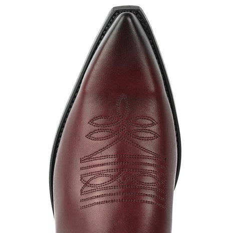 Mayura Boots 1920 Bordeaux/ Pointed Cowboy Western Line Dance Ladies Men Boots Slanted Heel Genuine Leather