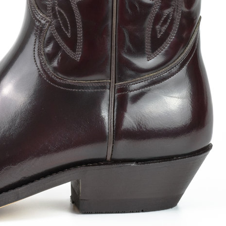 Mayura Boots 1920 Florentic Bordeaux/ Pointed Cowboy Western Line Dance Ladies Men Boots Slanted Heel Genuine Leather