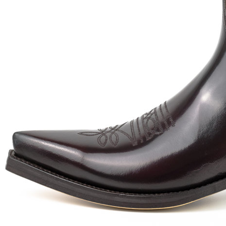 Mayura Boots 1920 Florentic Bordeaux/ Pointed Cowboy Western Line Dance Ladies Men Boots Slanted Heel Genuine Leather Detail No