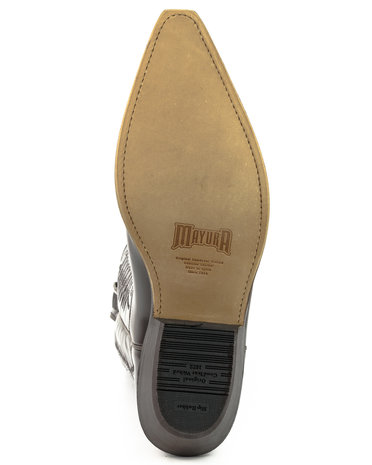 Mayura Boots 1920 Florentic Bordeaux/ Pointed Cowboy Western Line Dance Ladies Men Boots Slanted Heel Genuine Leather