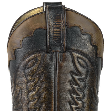 Mayura Boots 1927 Bruin/ Spitse Cowboy Western Dames Heren Laarzen Schuine Hak Two Tone Echt Leer Treklussen
