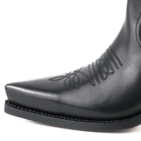 Mayura Boots 1952 Zwart/ Western Fashion Dames Spitse Cowboylaarzen Hoge Hak Gezakte Schacht Soepel Leer Neus