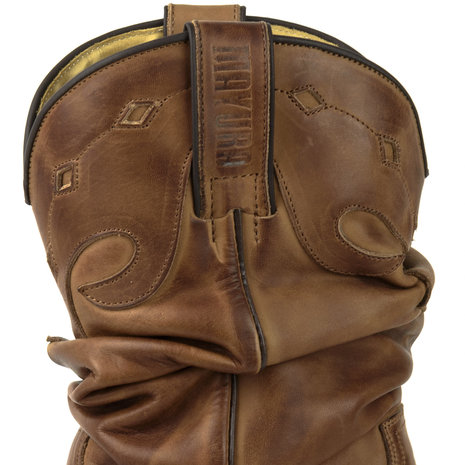 Mayura Boots 1952 Brown/ Western Fashion Ladies Pointed Cowboy Boots High Heeled Slumped Shaft Smooth Leather Shaft