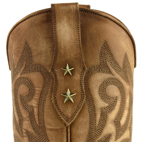Mayura Boots Alabama 2524 Cognac Lavado/ Women Western Boot Python Print Pointed Toe 5 cm Heel High Shaft Genuine Leather