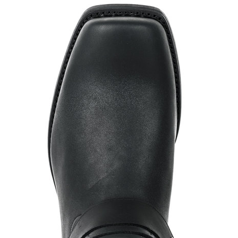 Mayura Boots 01 Black/ Biker Western Boots Men Square Toe Flat Heel Fixed Spur