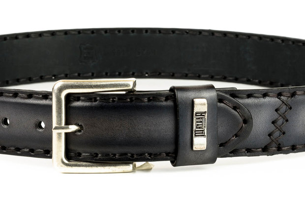 Mayura Belt 925 Anthracite Cowboy Western 4 cm Wide Jeans Belt Changeable Buckle Smooth Leather