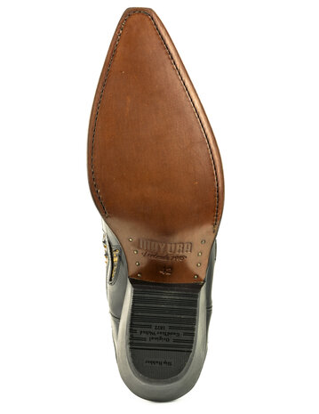 Mayura Boots 1935P Zwart/ Camel Python Spitse Cowboy Western Laarzen Schuine Hak Rechte Schacht Treklussen Goodyear Welted Zool