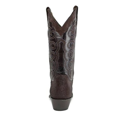 Sendra Boots Texas Mantaraya Chocolate Cuervo Brown Mens Pointed Exotic Cowboy Boots Cuban Heel Leather sole