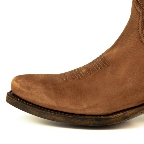 Mayura-Boots-2374-Cognac-Lavado-Dames-Cowboy-fashion-Enkellaars-Spitse-Neus-Western-Hak-Nose