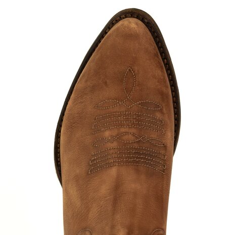 Mayura-Boots-2374-Cognac-Lavado-Dames-Cowboy-fashion-Enkellaars-Spitse-Neus-Western-Hak-Bovenaanzicht