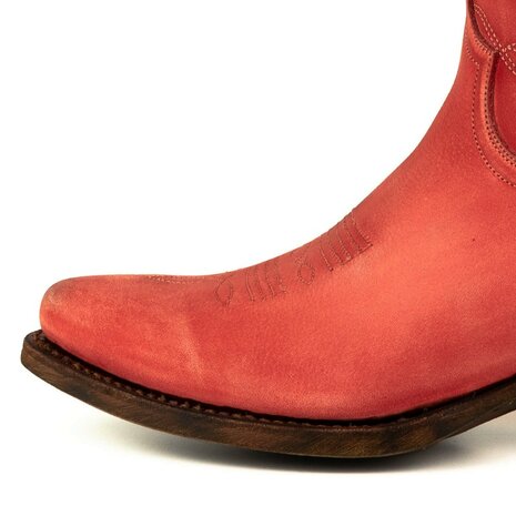 Mayura-Boots-2374-Red-Lavado-Ladies-Cowboy-fashion-AnkleBoots-Pointy-Nose-Western-Nose